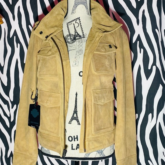 Leather Harley Davidson Motorcycle Jacket - Picture 1 of 12